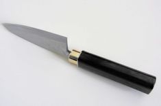 Japanese Knife With Handmade African Black Wood Handle - Deba Knife 5 small
