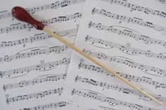 Music Conductors Baton - Handmade- Padauk Wood Handle And Birch Wood Tip 3 small