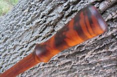 Walking Staff - Walking Cane - Hand Made - Chechen Wood & Jatoba Wood - 37 3/4 2 small