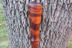 Walking Staff - Walking Cane - Hand Made - Chechen Wood & Jatoba Wood - 37 3/4 3 small