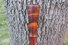 Walking Staff - Walking Cane - Hand Made - Chechen Wood & Jatoba Wood - 37 3/4 5 small