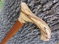 Walking Cane - Spalted Maple - Cherywood 1 small