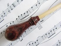 Music Conductors Baton - Handmade-Cocobolo Wood Handle And Poplar Wood Tip 3 small