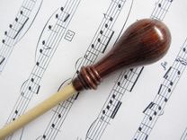 Music Conductors Baton - Handmade-Cocobolo Wood Handle And Poplar Wood Tip 5 small