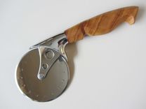 Pizza Cutter  - Stainless Steel - European Knife Handle Design 1 small