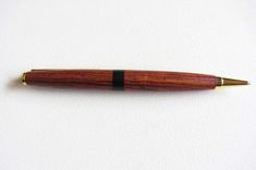 Gold Twist Pen - Honduran Rosewood - Ebony 3 small