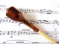 Music Conductors Baton - Handmade-Cocobolo Wood Handle And Poplar Wood Tip 1 small