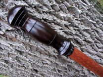 Walking Staff - Walking Stick - East Indian Rosewood - Ebony - Brazilian Cherry 1 small