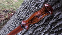 Walking Staff - Walking Stick - Cocobolo - Ebony - Brazilian Cherry 1 small