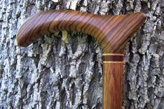 Walking Cane - Zebrawood - Brazilian Cherry - Accent Ash And Bloodwood 34 1 small