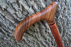 Walking Cane - Zebrawood - Brazilian Cherry - Accent Ash And Bloodwood 34 3 small
