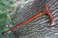 Walking Cane - Zebrawood - Brazilian Cherry - Accent Ash And Bloodwood 34 4 small