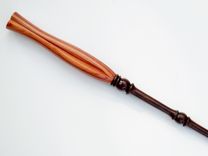 Magic Wand - Luna Lovegood Inspired - Wood Wand -Tulipwood & Brown Ebony 5 small