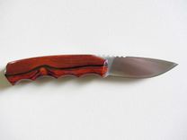 Custom Knife - Drop Point Hunter's - Stainless Steel Blade - Handmade Cocobolo Wood Handle 3 small