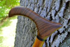 Walking Cane/ Walking Stick Made Of Amazakoue, African Blackwood, Brazilian Teak 36 1/2 5 small