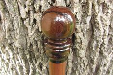 Walking Stick / Walking Cane - East Indian Rosewood, Ebony, And Bolivian Rosewood 5 small