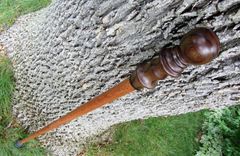 Walking Stick / Walking Cane - East Indian Rosewood, Ebony, And Brazilian Cherry 3 small