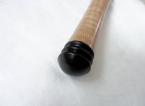 Chromed Bottle Opener Handmade Ebony And Curly Maple Wood Handle 2 small