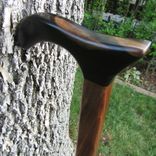 Heavy Duty Walking Cane/ Walking Stick - Black Walnut (American) 2 small