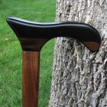 Heavy Duty Walking Cane/ Walking Stick - Black Walnut (American) 3 small