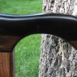 Heavy Duty Walking Cane/ Walking Stick - Black Walnut (American) 6 small