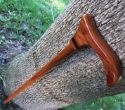 Derby Style Walking Cane - Brazilian Cherry And African Blackwood 4 small