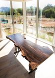 Black Cherry Burl Live Edge Dining Table, Dinette, Coffee Table Furniture Set 3 small