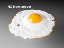Hand Blown Glass Sunny-Side-Up Fried Egg, Single 2 small