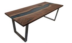 Walnut And Resin River Table / Dining Table / Conference Table 5 small