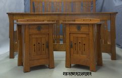 Spiral Grain, Quartersawn Oak, Bedroom Set, King 5 small