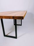 Reclaimed Wood Dining Table - Metal Base 4 small