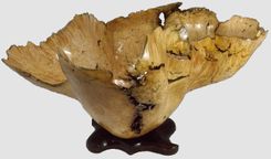 Box Elder Burl Carved Vessels 3 small