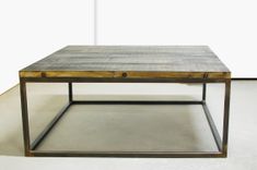 Industrial Wood Coffee Table With Metal Legs 1 small