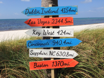 Garden Directional Wood Sign, Beach House Decor, Arrow Wooden Sign 1 small
