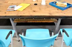 Reclaimed Oak Conference Table 1 small