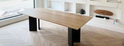 White Oak "Arctic" Dining Room Table 1 small