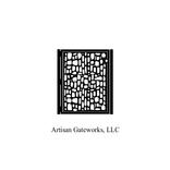 Decorative Steel Gate - Cobblestone Gate Design - Garden Gate - Steel Art Panel 6 small