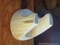 Guitar Wall Hanger, Unique Wood Log Instrument Stand Display 3 small