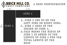 L Shaped Desk,  Large L Shaped Desk, Credenza Desk, L Shaped Computer Desk, L Shaped Gaming Desk 6 small