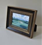 Original Framed Impressionist Acrylic Landscape Painting, 9" X 7" 4 small