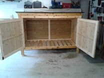Outdoor Western Red Cedar Storage Unit 3 small