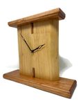 Handcrafted Arts & Crafts Custom Mantel Clock - Cherry And Maple Wood 3 small
