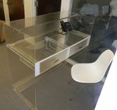 Acrylic Reception Desk - Hand Crafted And Made To Order, Custom Sizing And Features Never A Problem 4 small
