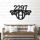 Metal Address Sign - House Number Sign - Housewarming Gift - Metal Address Sign 5 small