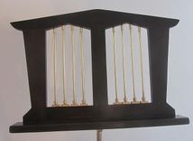 Music Stand In Walnut,Ash And Brass 4 small