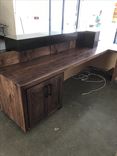 Walnut Steel And Granite Reception Desk 3 small