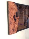 Eye-Catching Live Edge Cherry Burl Mirror 5 small