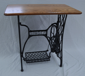 Vintage Singer Treadle Sewing Table With Hardwood Top 4 small