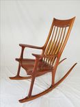 Solid Wood Sculpted Rocking Chair 1 small