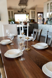 Walnut Dining Table, Modern Wood Kitchen Table With Metal Legs, Rustic Dining, Industrial Dining 2 small